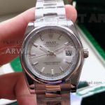 Perfect Replica Rolex Datejust Stainless Steel Smooth Bezel Oyster Band 28mm Women's Watch 